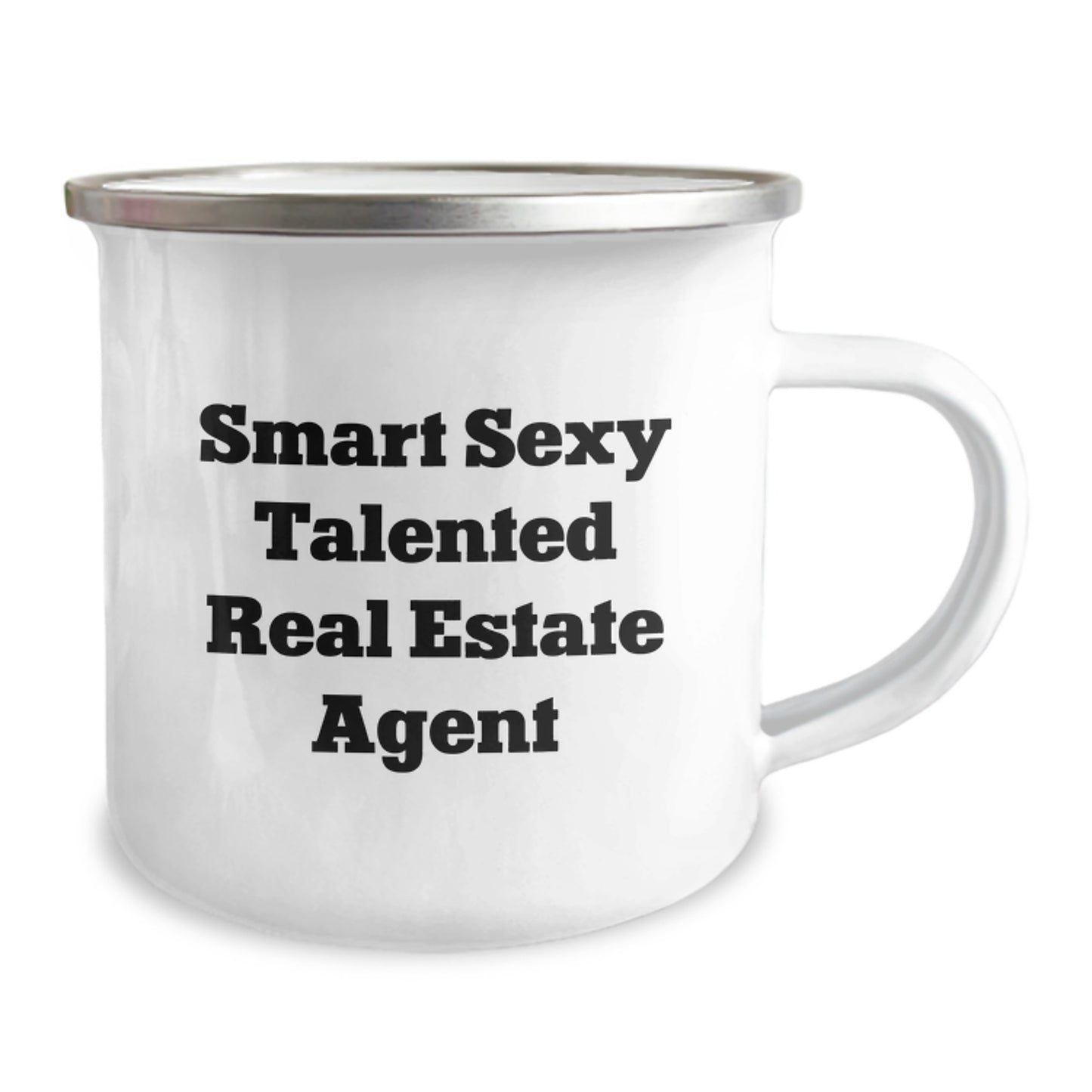 Funny Gifts from Friends for Real Estate Agent Graduation Unique Camping Mugs - Smart Sexy Talented Real Estate Agent Quote - Image 2