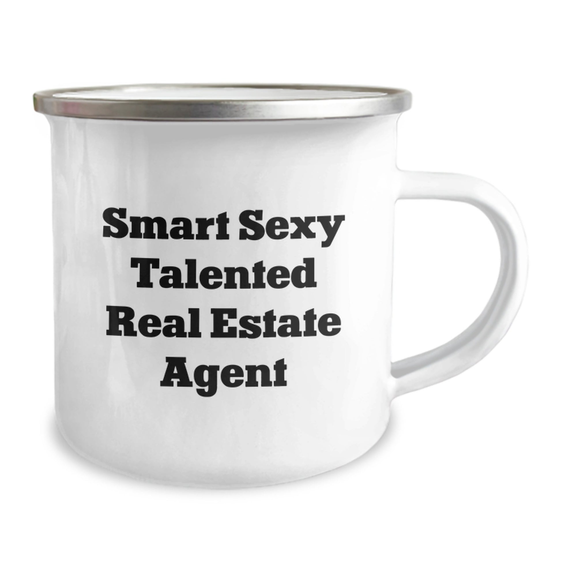 Funny Gifts from Friends for Real Estate Agent Graduation Unique Camping Mugs - Smart Sexy Talented Real Estate Agent Quote - Image 2