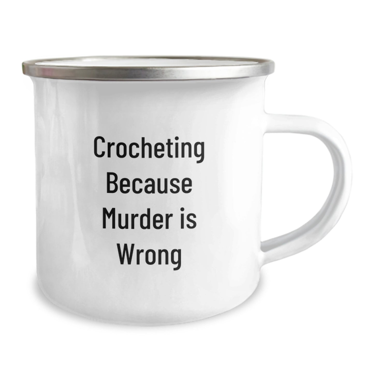 Funny Crocheting Gifts for Men - Graduation Unique Gifts from Friends, Funny Camping Mug for Crocheting Lovers - Inspirational Quotations - Image 2