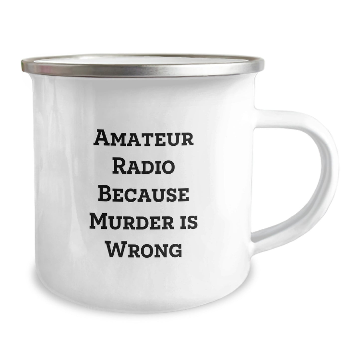 Amateur Radio Enthusiast Funny Camping Mug - Gifts from Men to Friends on Valentine's - Image 2