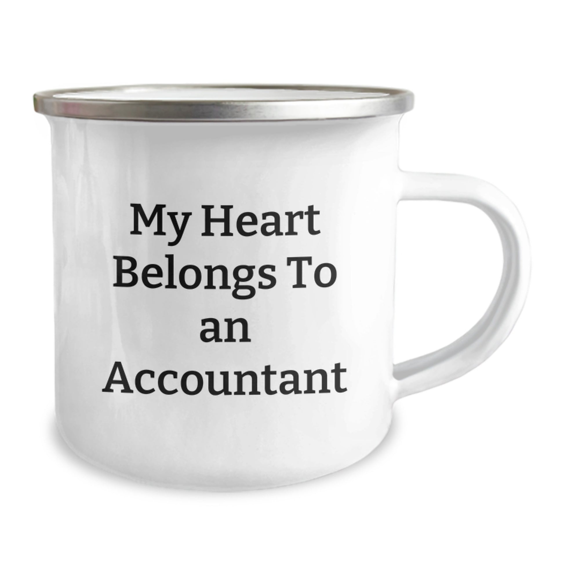 Funny Accountant Gifts from Friends - My Heart Belongs To An Accountant, Graduation Unique Gifts for Accountants, Camping Mug for Men - Image 2