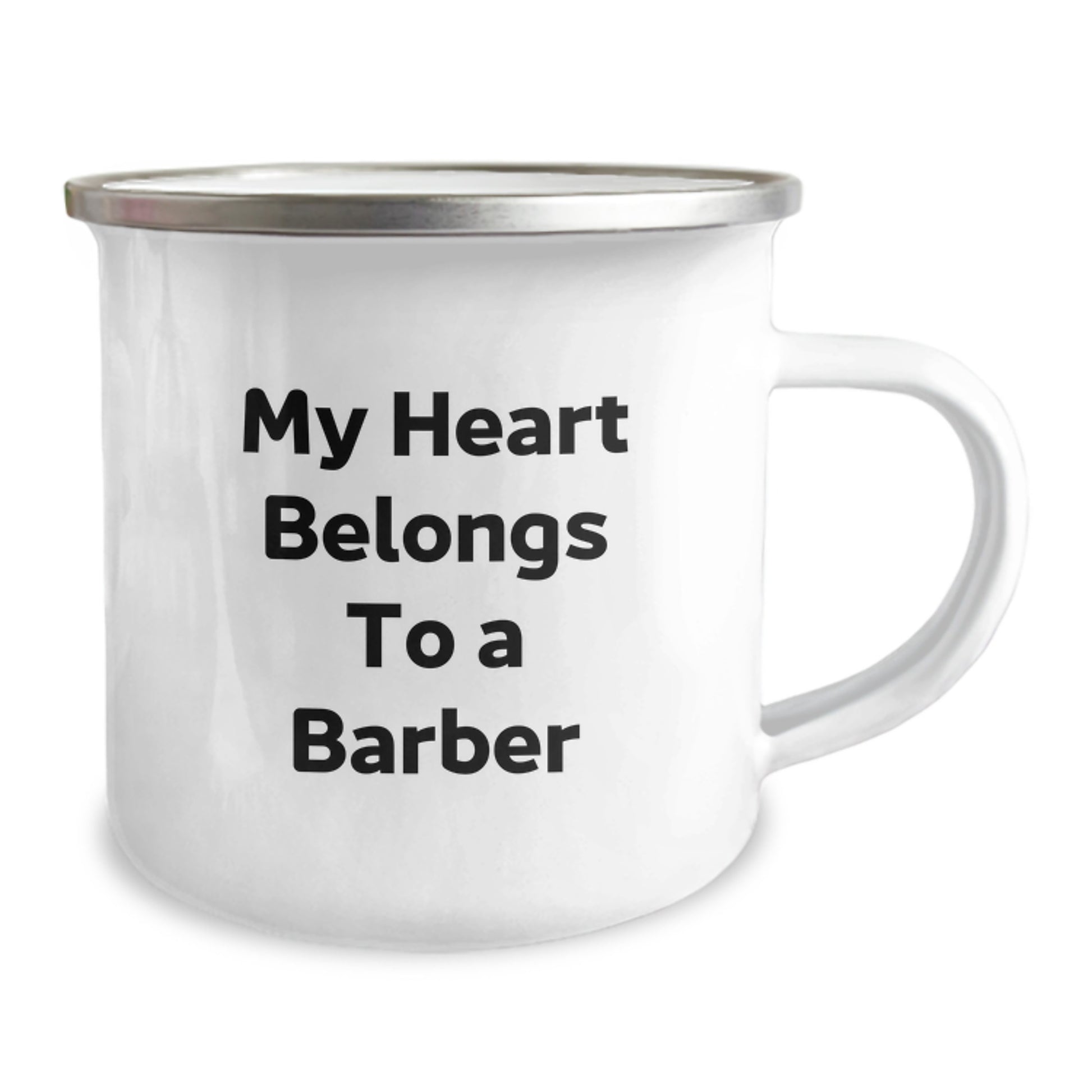 Funny Gifts from Men for Barber Love My Heart Belongs To A Barber Valentine's Unique Gifts - Image 2