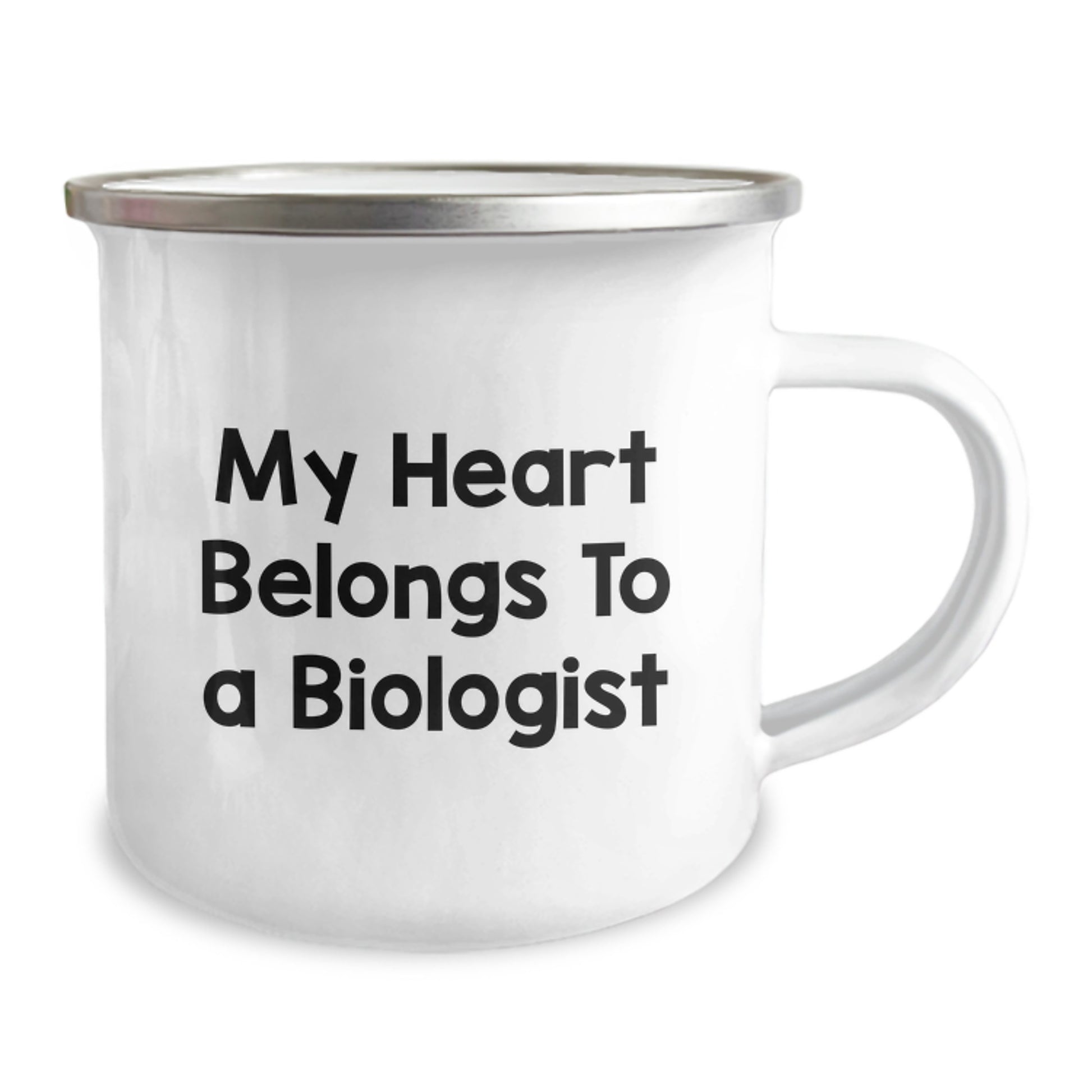 Funny Biologist Gifts for Graduation, 'My Heart Belongs To A Biologist' Camping Mug, Gifts from Friends to Biologist - Image 2
