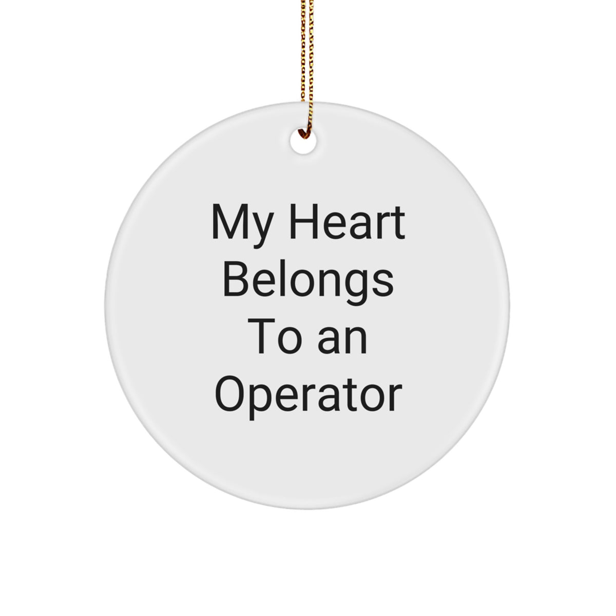 Operator Christmas Ornament Keepsake Gift for Coworkers Idea - Image 1