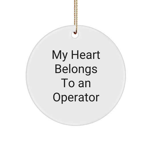 Operator Christmas Ornament Keepsake Gift for Coworkers Idea - Image 1
