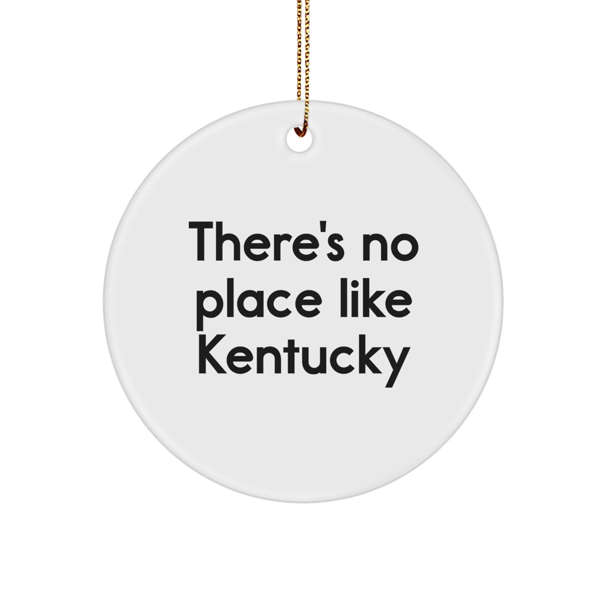 Kentucky Circle Ornament Gift Coworkers There's No Place Like Kentucky - Image 1