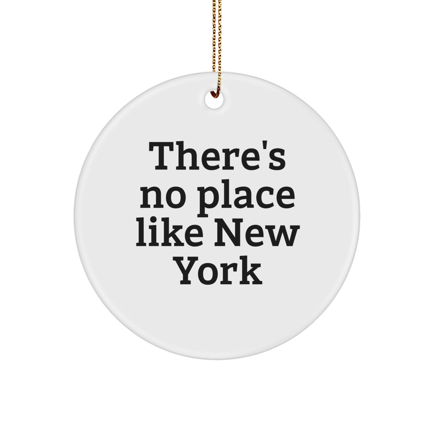 New York Circle Ornament Gifts from Friends for Christmas - Image 1