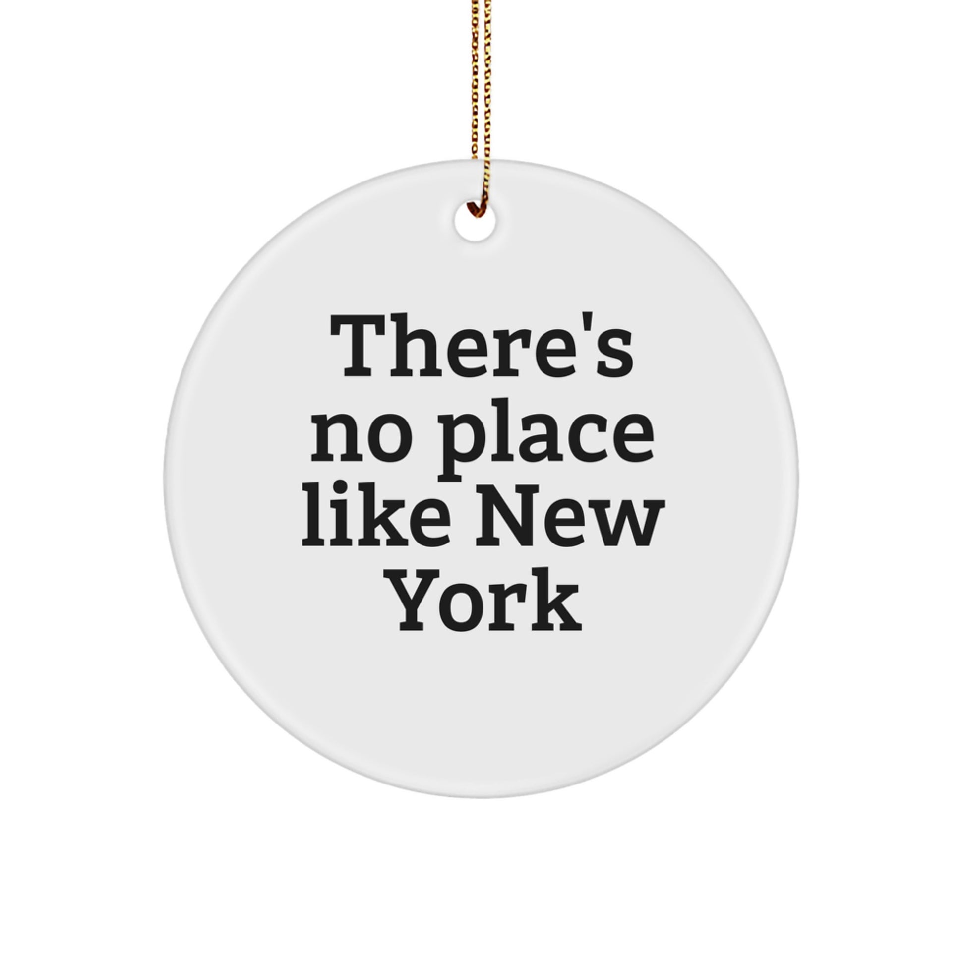 New York Circle Ornament Gifts from Friends for Christmas - Image 1