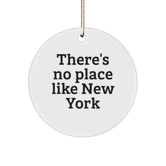 New York Circle Ornament Gifts from Friends for Christmas - Image 1