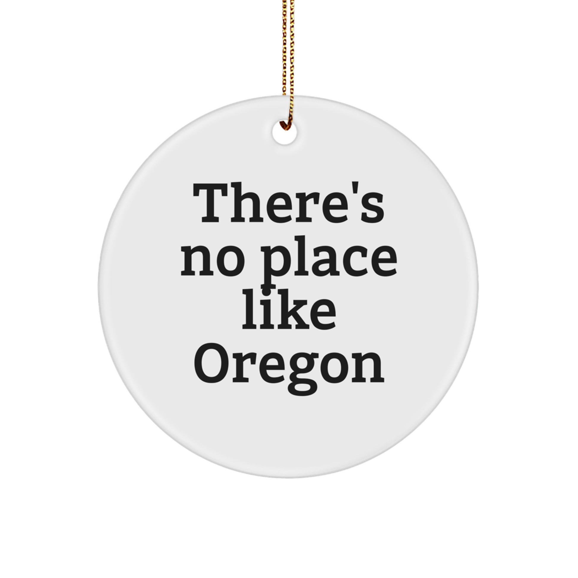 Funny Oregon Circle Ornament Gifts from Family Members for Oregon Residents - Image 1