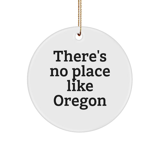 Funny Oregon Circle Ornament Gifts from Family Members for Oregon Residents - Image 1