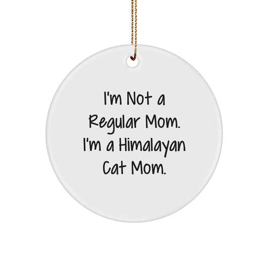 Himalayan Cat Circle Ornament – Christmas Unique Gift Idea for Coworkers - Image 1
