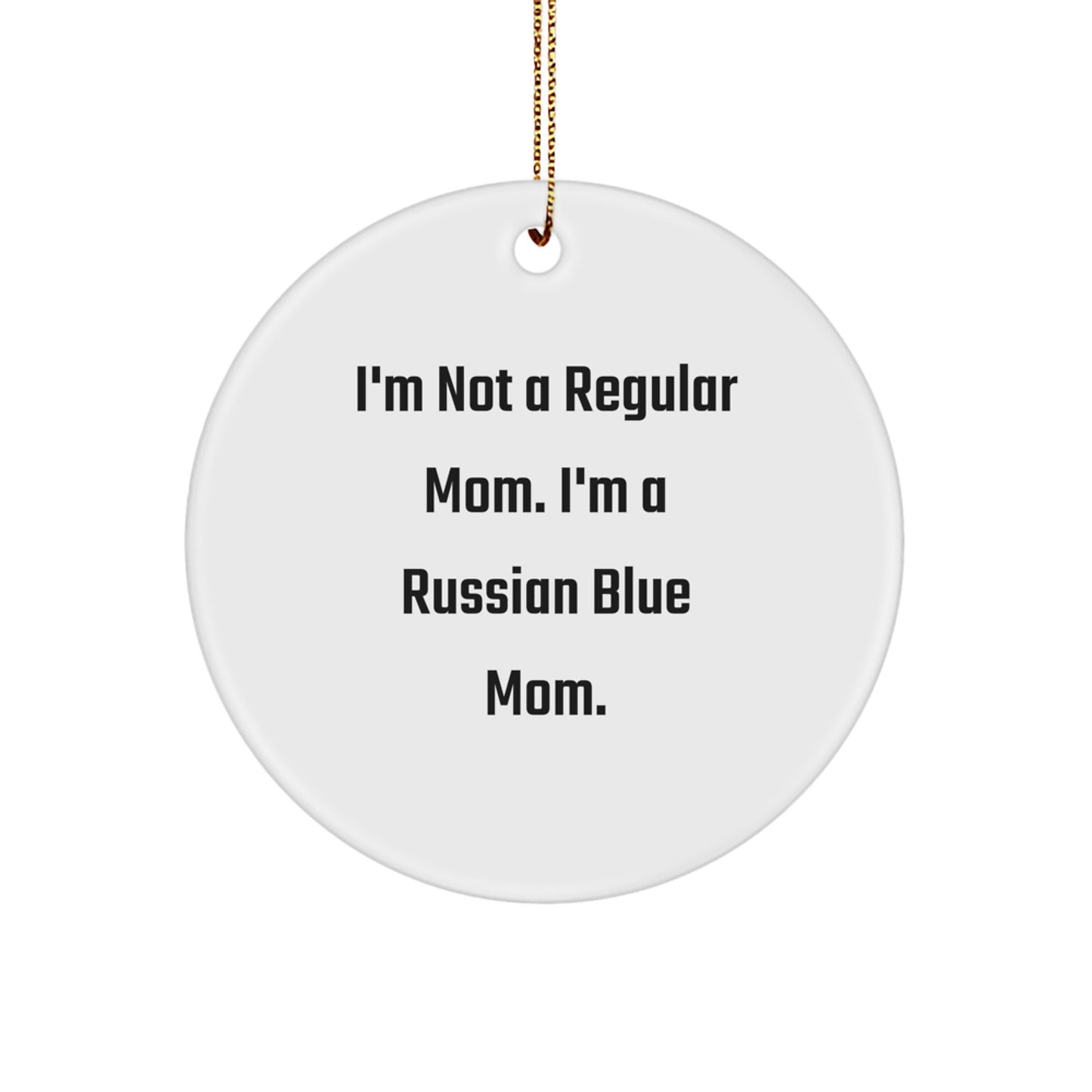 Christmas Unique Gift for Her Russian Blue Mom Ornament Present - Image 1