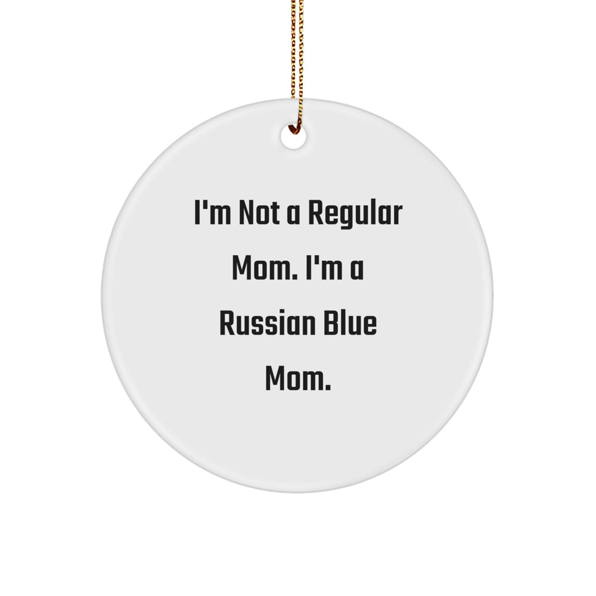 Christmas Unique Gift for Her Russian Blue Mom Ornament Present - Image 1