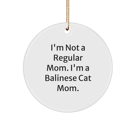 Balinese Cat Mom Keepsake Holiday Christmas Ornament for Him Gift - Image 1