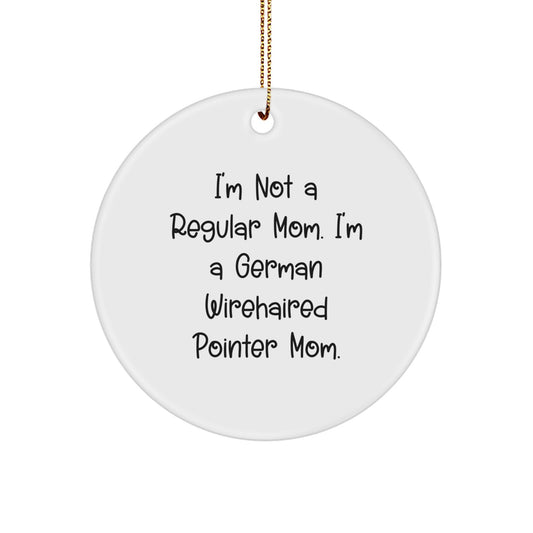Funny German Wirehaired Pointer Mom Ornament Memento Christmas Unique Gift - Image 1