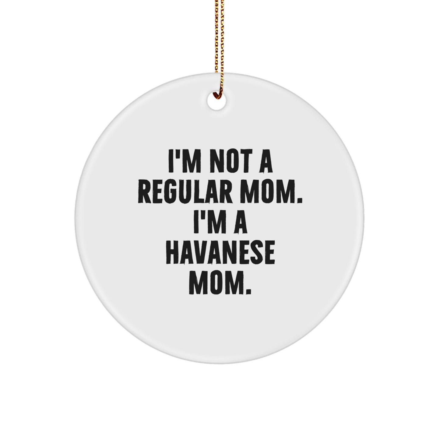 Playful Havanese Mom Christmas Ornament Gift for Friends Novelty - Image 1