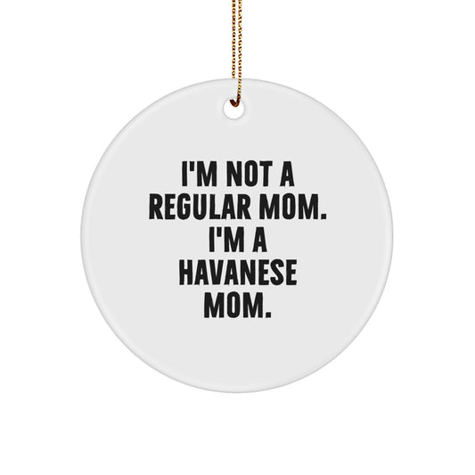 Playful Havanese Mom Christmas Ornament Gift for Friends Novelty - Image 1