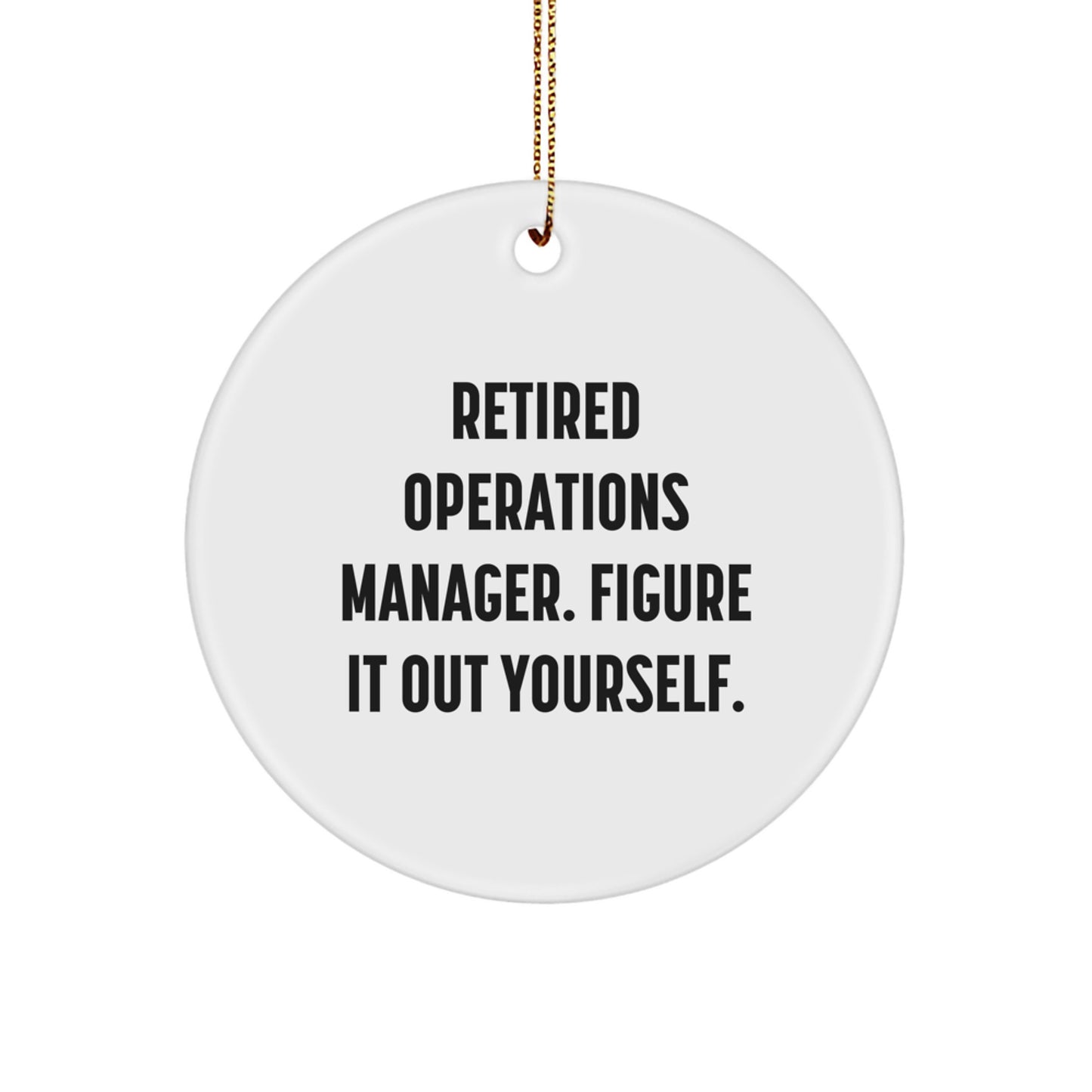 Funny Operations Manager Gifts for Him - Insulated Quotes 'Figure It Out Yourself' Christmas Unique Gifts from Boss to Employee - Image 1