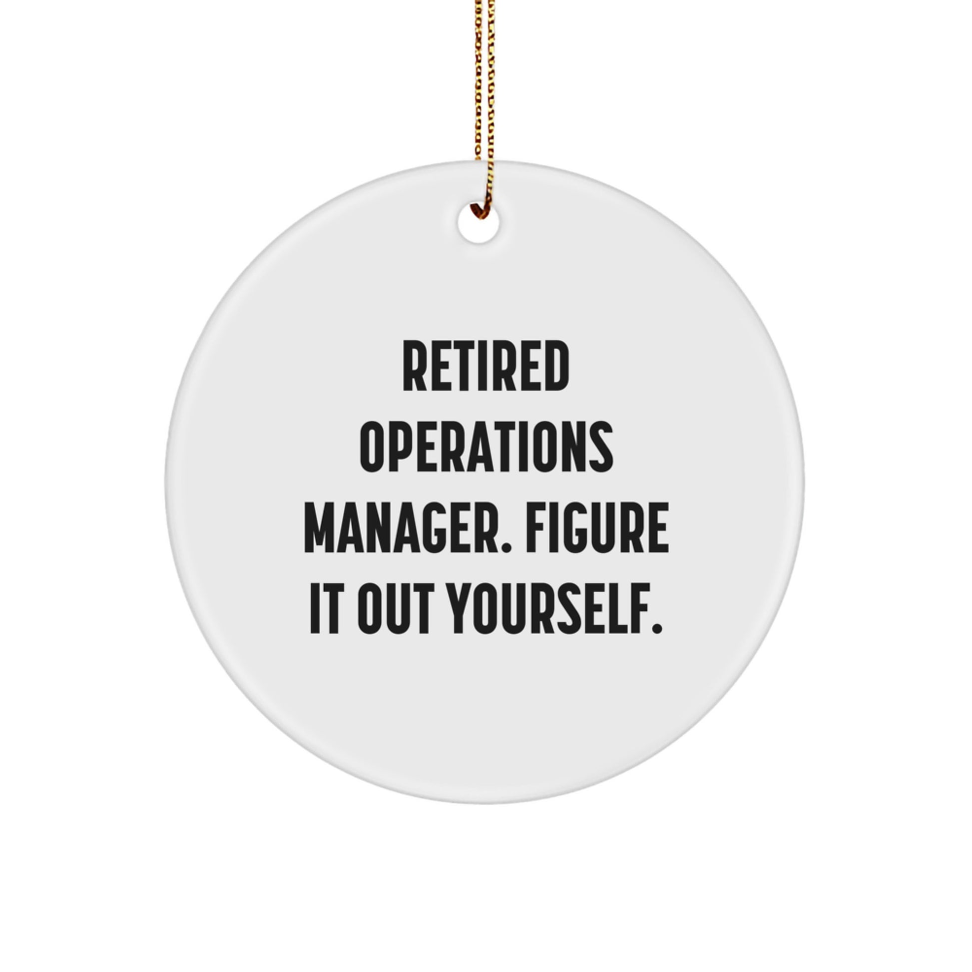 Funny Operations Manager Gifts for Him - Insulated Quotes 'Figure It Out Yourself' Christmas Unique Gifts from Boss to Employee - Image 1