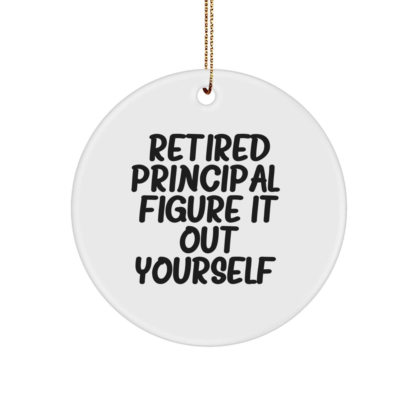 Principal Christmas Ornament Keepsake Retired Principal Gift for Him - Image 1