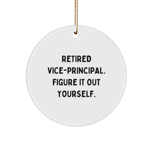 Vice-Principal Keepsake Holiday Christmas Ornament for Him Gift - Image 1