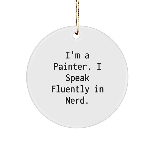 Painter Keepsake Christmas Ornament for Him Gift - Image 1