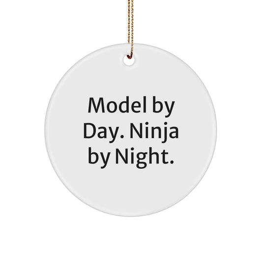 Gifts for Model Enthusiasts, Funny Circle Ornaments, Model Gifts from You, Christmas Unique Gifts for Him, Her, Friends, Family - Image 1