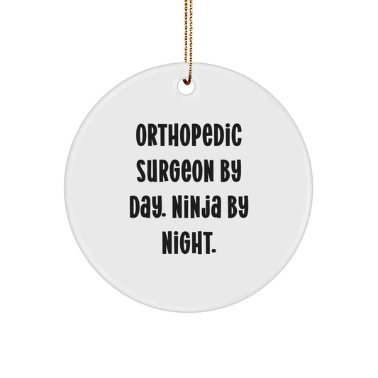 Funny Orthopedic Surgeon Gifts from Men to Orthopedic Surgeons By Day Ninja By Night Christmas Unique Gifts - Image 1