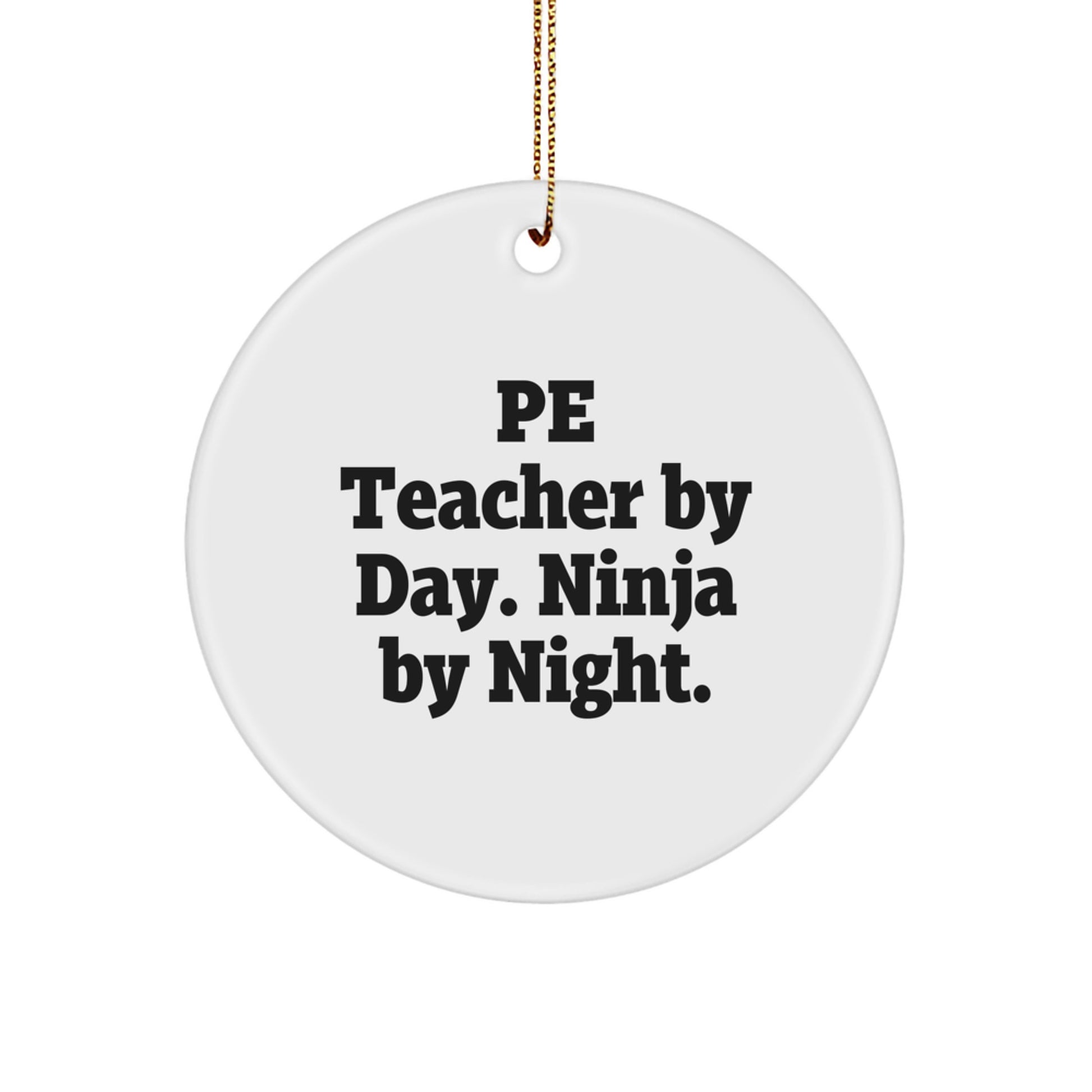 PE Teacher Keepsake Christmas Ornament for Him Gift Surprise Vibrant - Image 1
