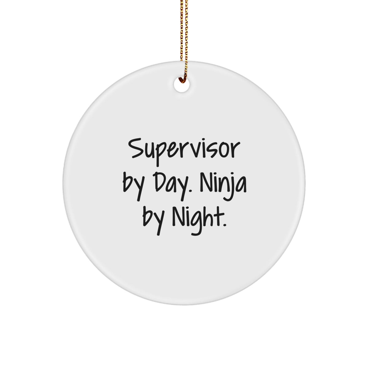 Christmas Gift for Her Supervisor By Day. Ninja By Night. Present - Image 1