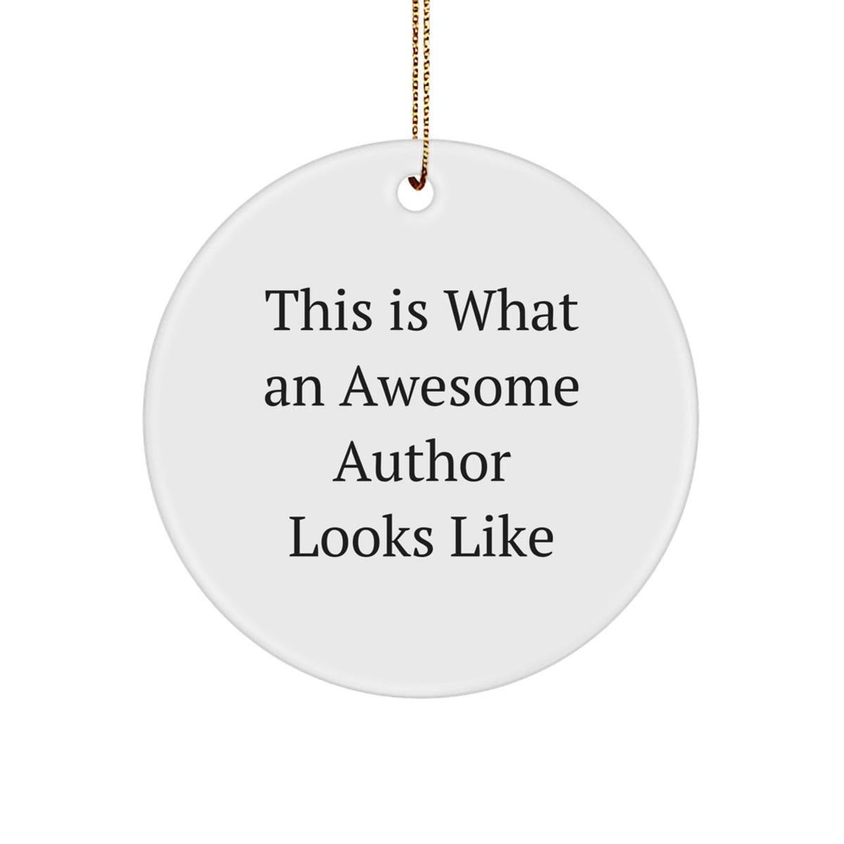 Collectible Christmas Ornament Gift for Neighbors - Awesome Author - Image 1
