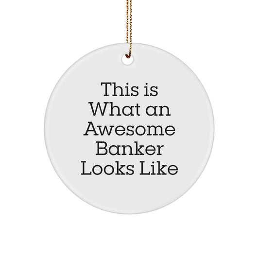 Banker Christmas Ornament Gift Awesome Memento for Roommates - Image 1