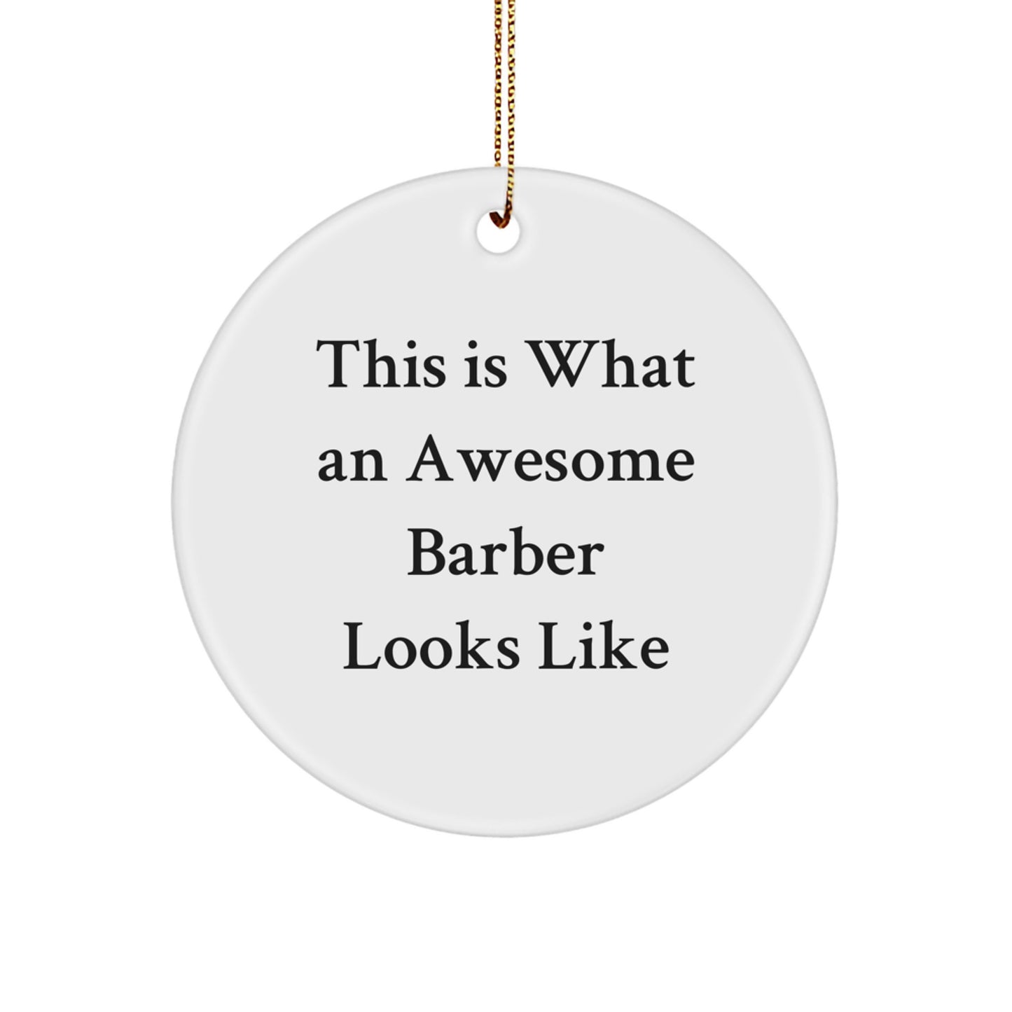 Barber Keepsake Christmas Ornament for Him Gift – Celebrate Style - Image 1