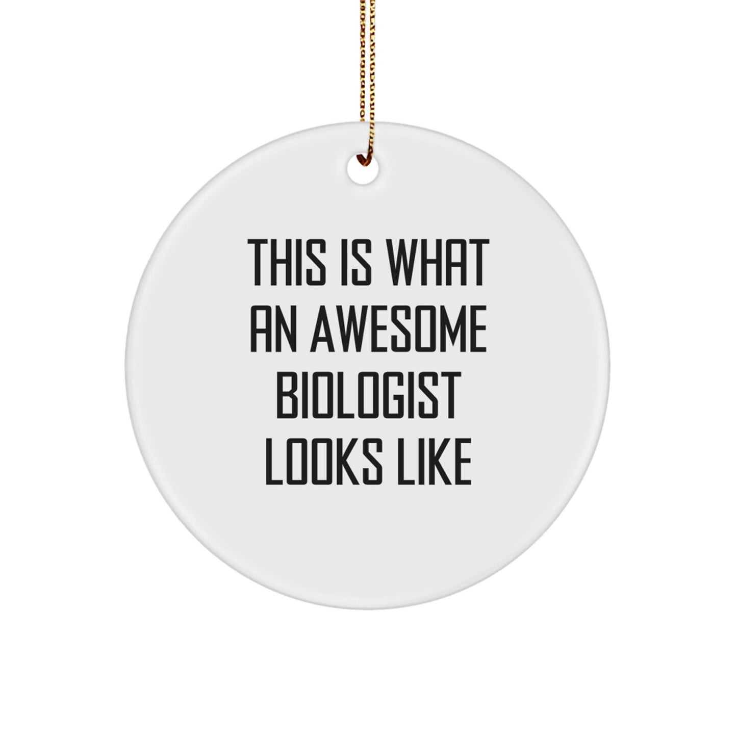 Biologist Treasure Circle Ornament for Family Christmas Gift - Image 1