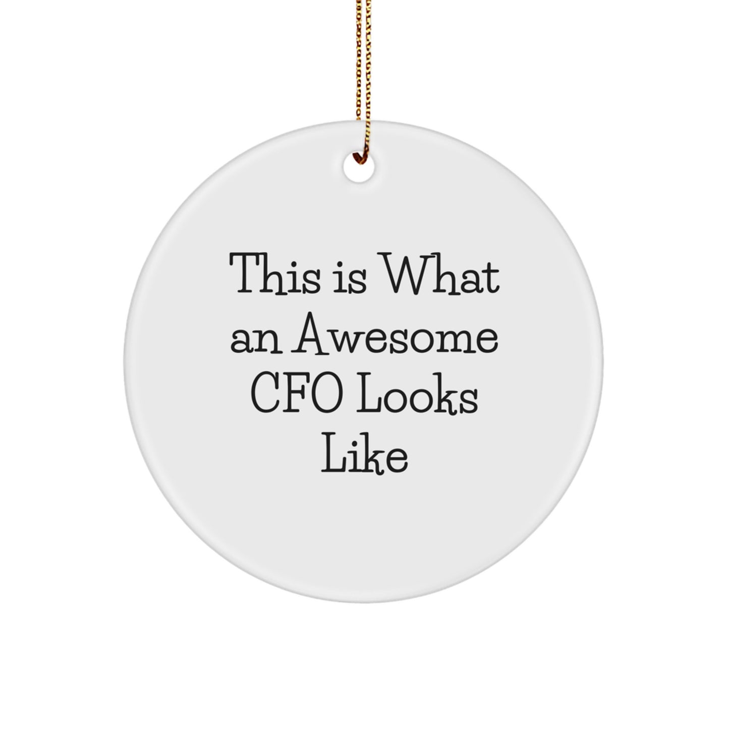 Cfo Favorite Circle Ornament for Kids Bright Keepsake Christmas Gift - Image 1