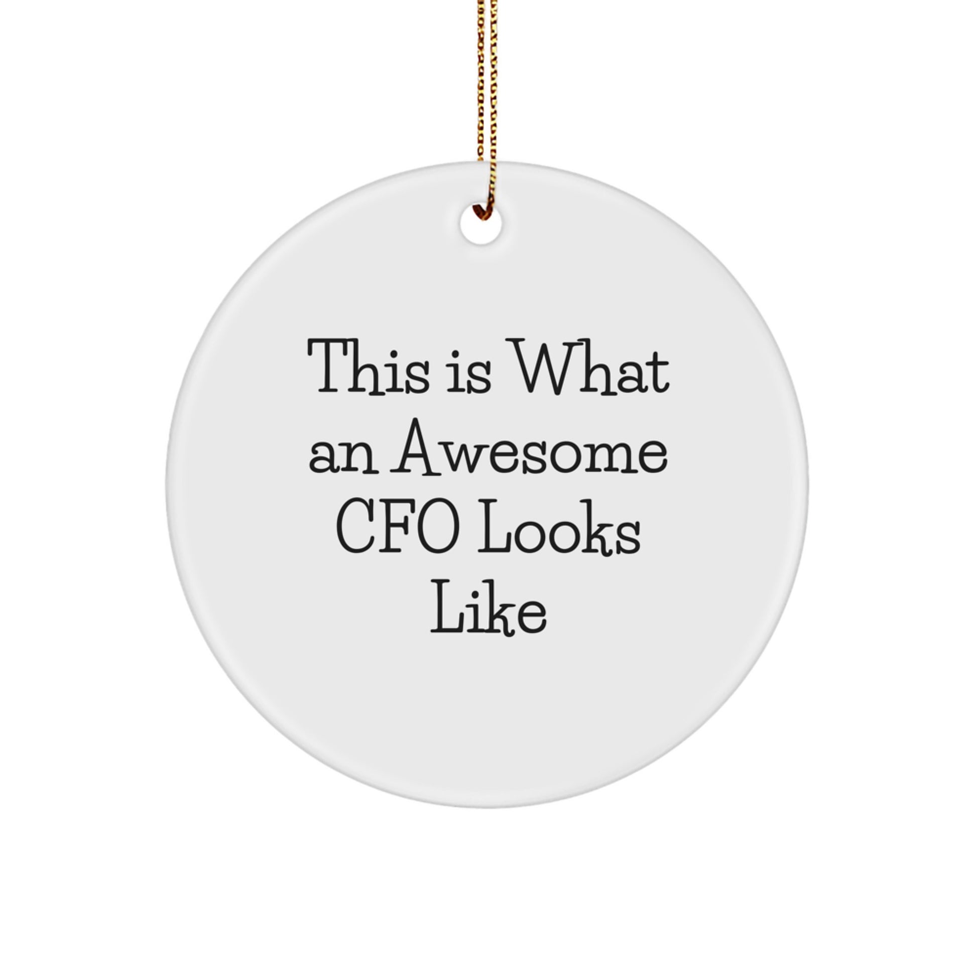 Cfo Favorite Circle Ornament for Kids Bright Keepsake Christmas Gift - Image 1