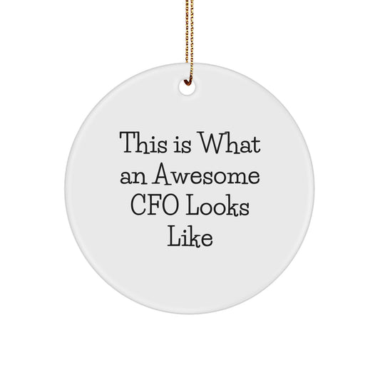 Cfo Favorite Circle Ornament for Kids Bright Keepsake Christmas Gift - Image 1