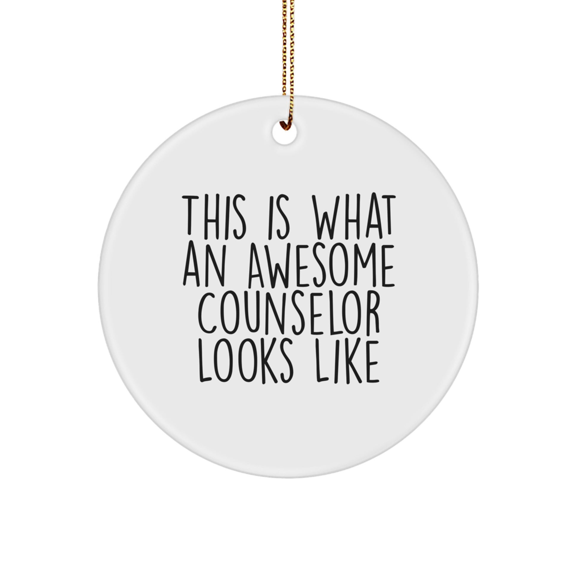 Counselor Circle Ornament Essential for a Best Friend Christmas Gift - Image 1