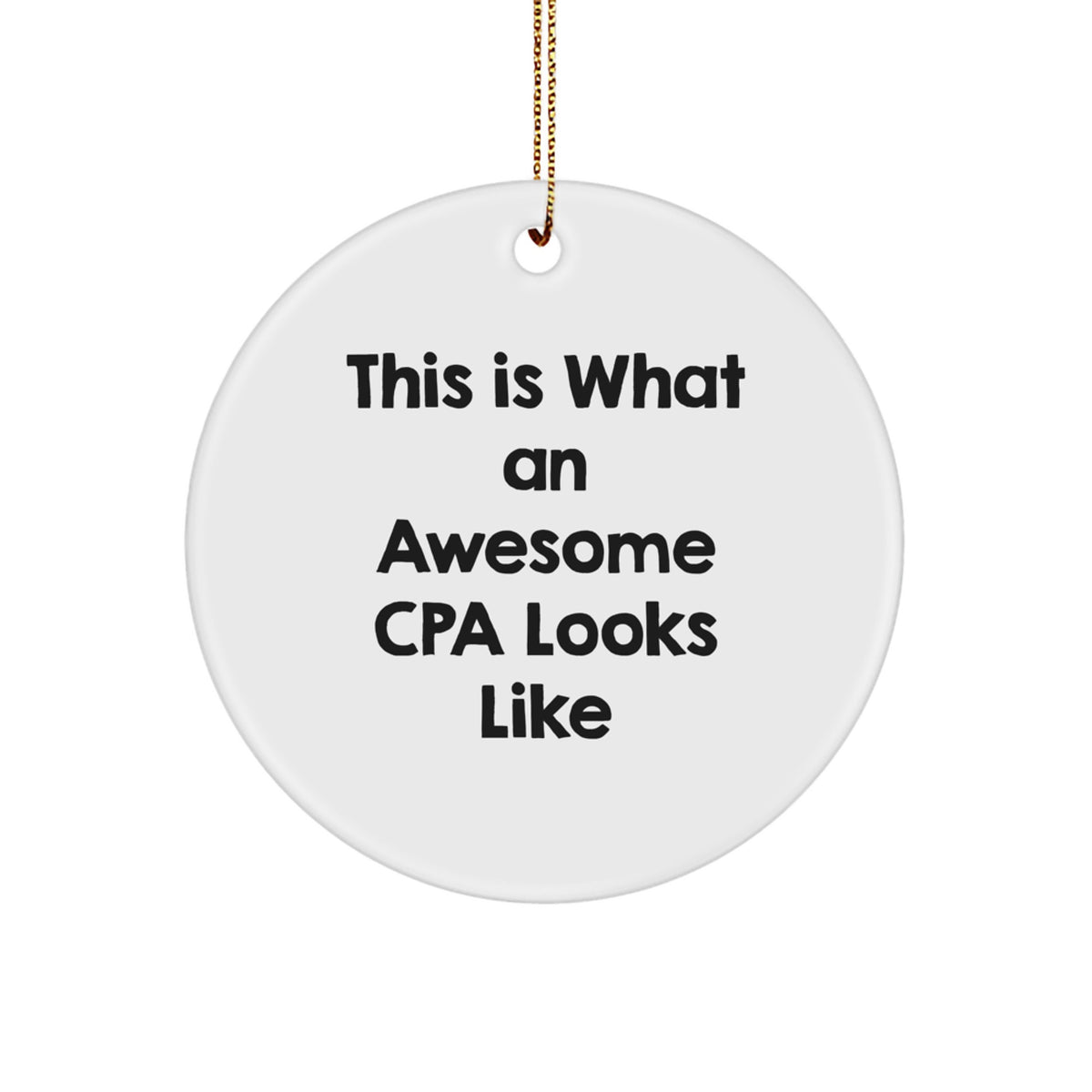 Family Treasure Cpa Circle Ornament Christmas Gift for Family - Image 1