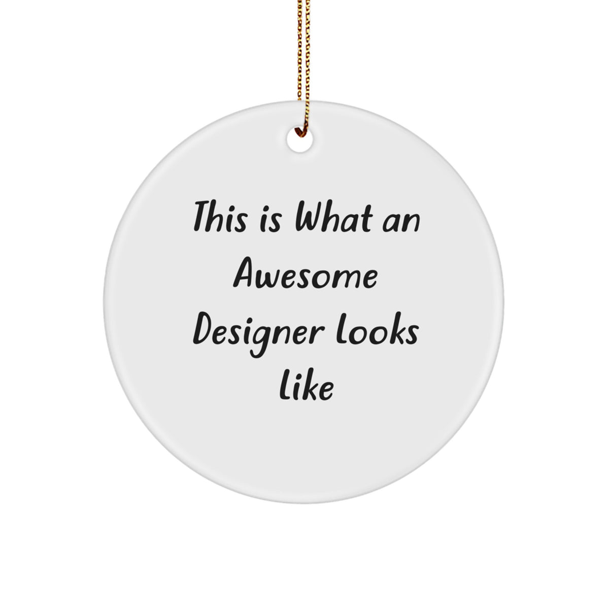Christmas Gift Designer Ornament for Her Present - Image 1