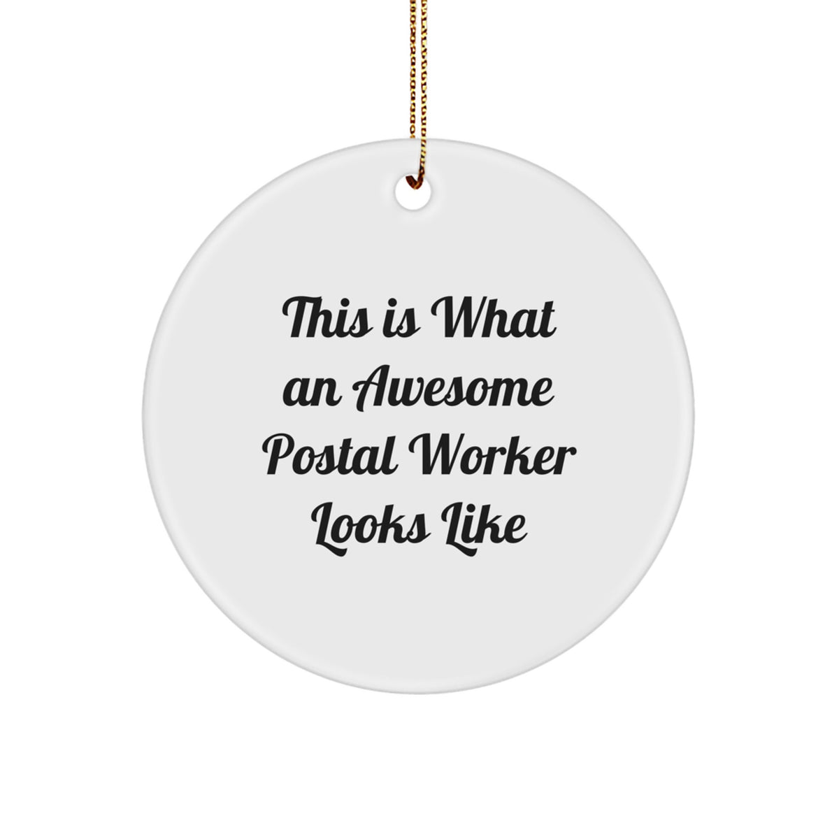 Charming Novelty Postal Worker Christmas Ornament Gift for Friends - Image 1