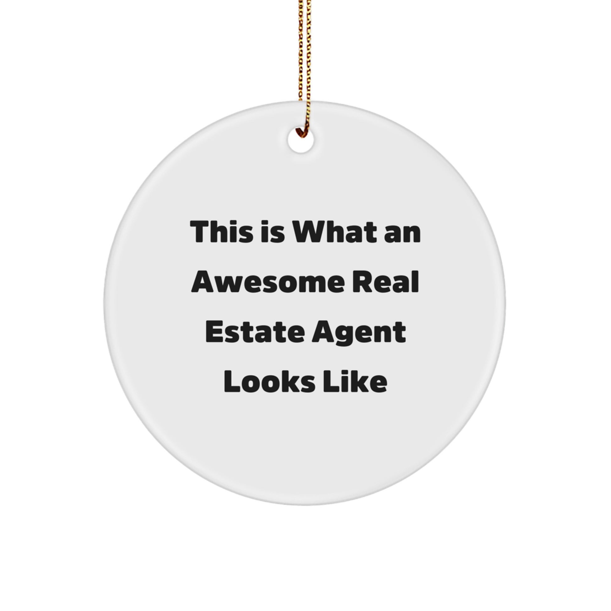 Funny Real Estate Agent Gifts from Friends, This 'Is What An Awesome Real Estate Agent Looks Like' Christmas Unique Gifts for Real Estate Agents - Image 1