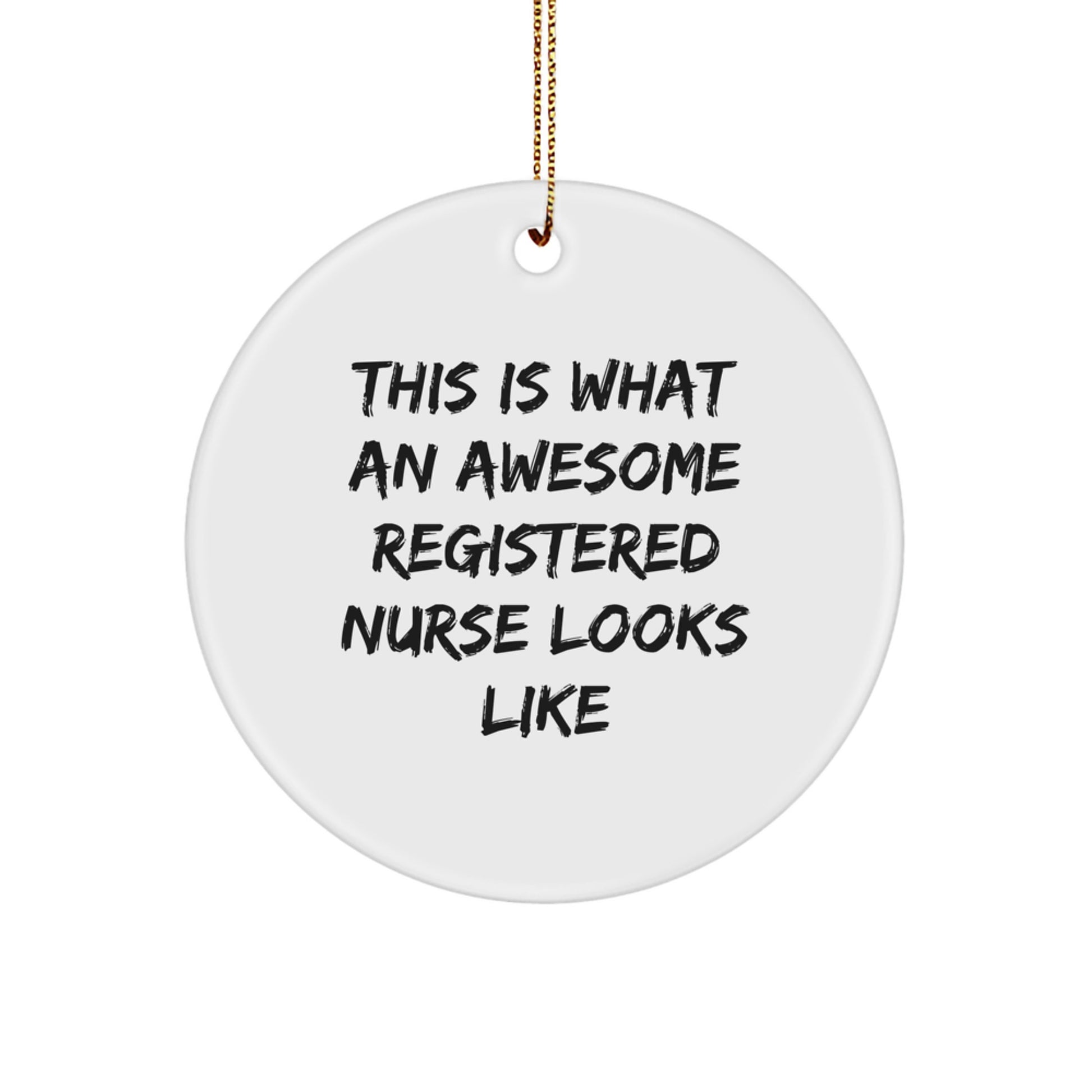 Registered Nurse Keepsake Christmas Ornament for Him Gift - Image 1