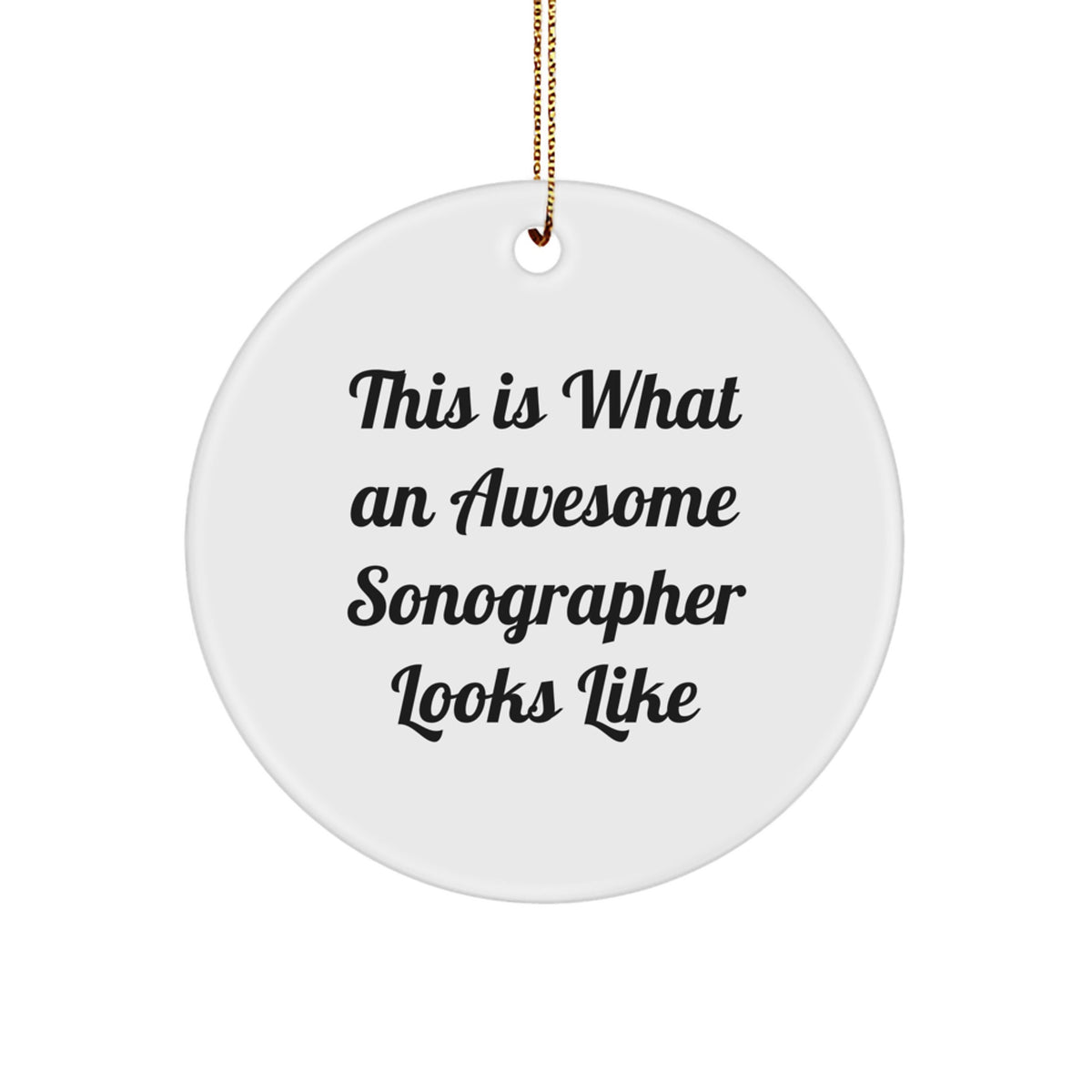 Playful Sonographer Christmas Ornament Gift - This Is What An Awesome - Image 1
