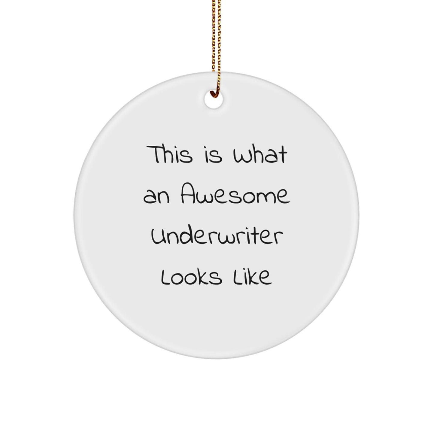 Underwriter Keepsake Christmas Ornament for Him Gift - Image 1