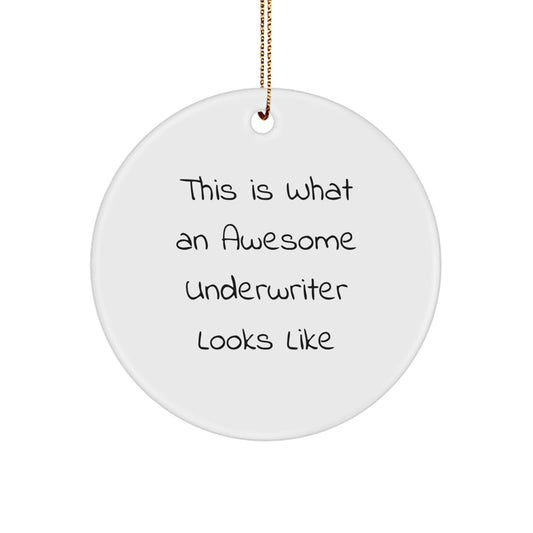 Underwriter Keepsake Christmas Ornament for Him Gift - Image 1
