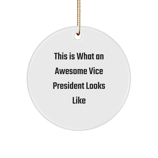 Vice President Keepsake Holiday Christmas Ornament for Him Gift - Image 1