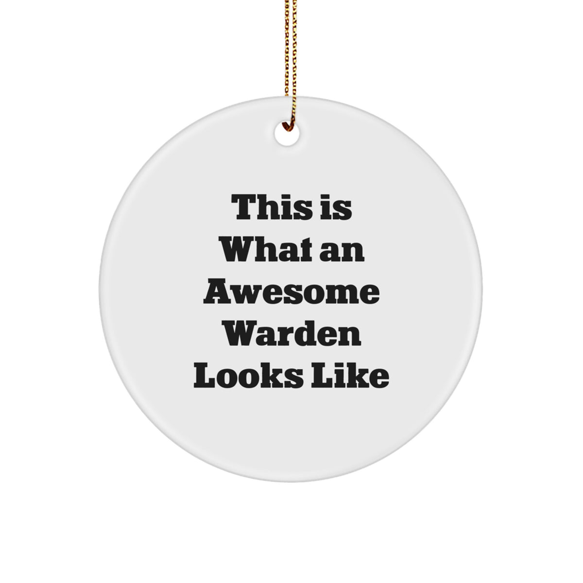 Warden Christmas Ornament Gift This Is What An Awesome Warden Looks Like - Image 1