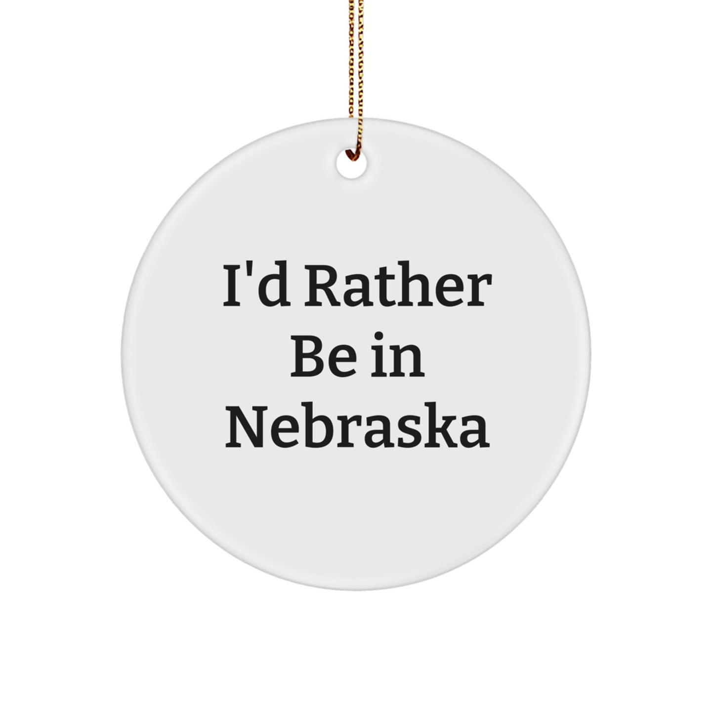 Nebraska Keepsake Christmas Ornament for Him Gift State Pride - Image 1